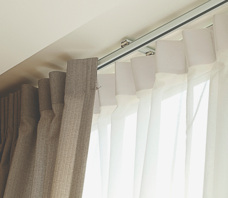 Curtain and blind installation